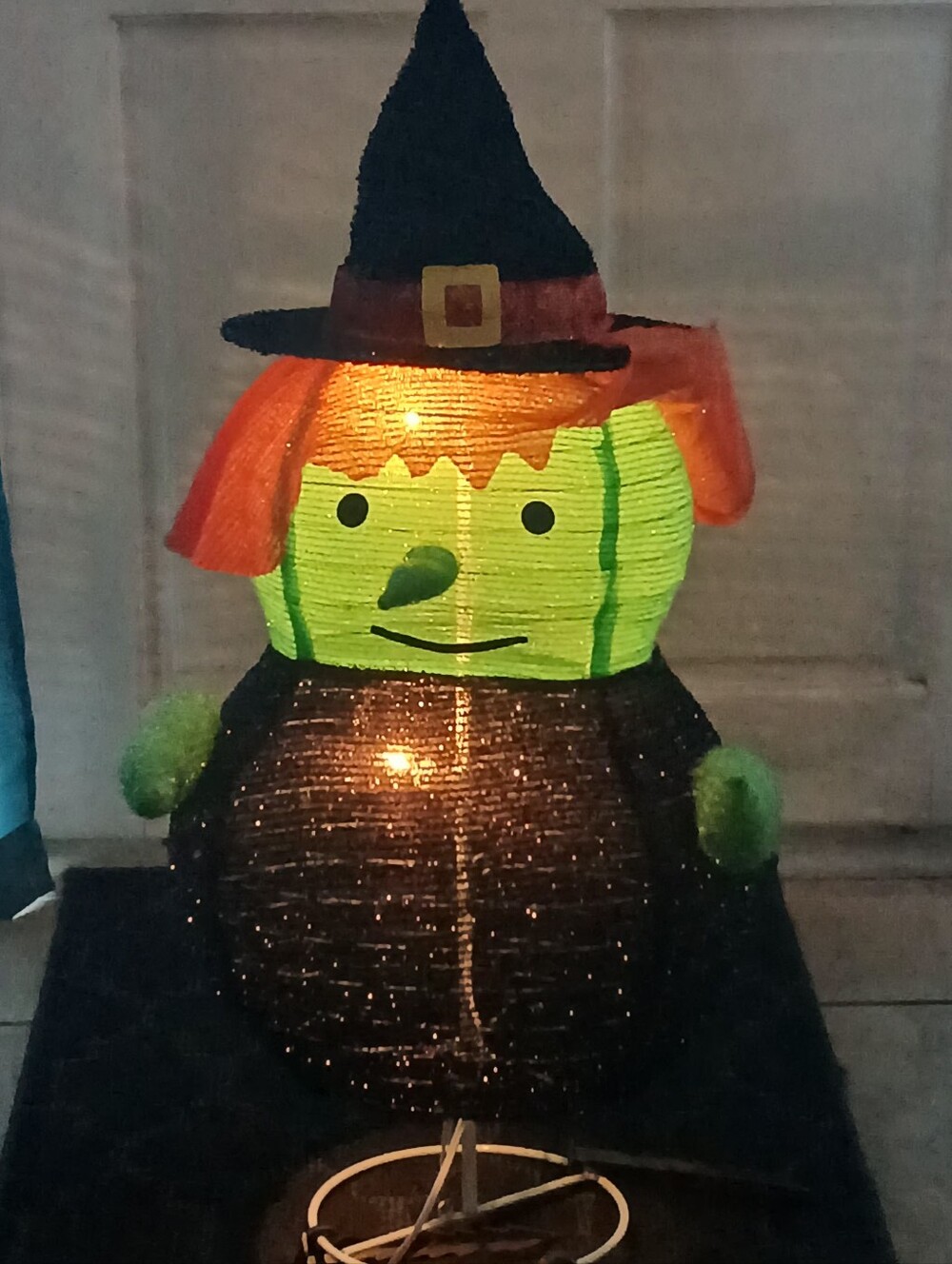 Home Accents Halloween Holiday 33-inch LED Light Up Collapsible Witch Decor